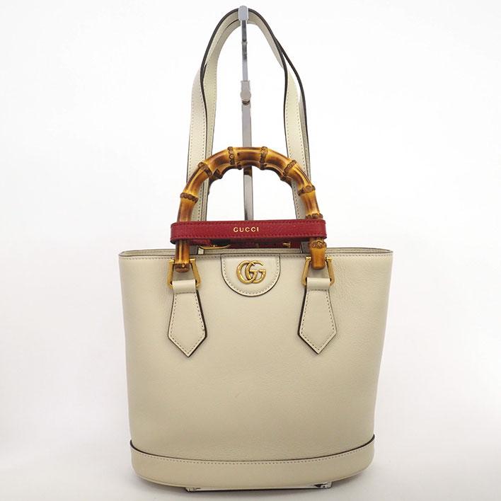 GUCCI（グッチ） 【返品OK】【美品】グッチ ダイアナ GG 2WAY バンブー 