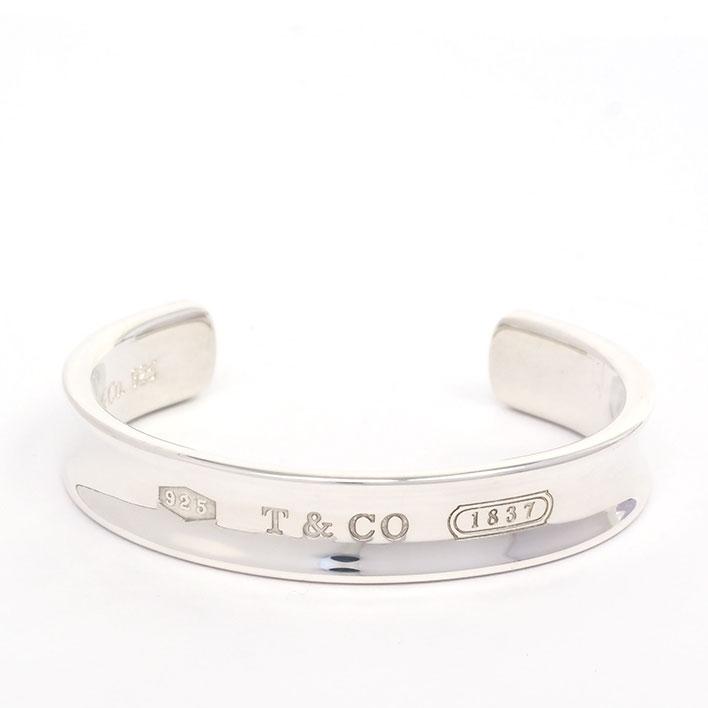 極美品/付属品付　ティファニー 1837 カフ 925 バングル TIFFANY&Co.（ティファニー） 【返品OK】【美品】ティファニー 1837 C