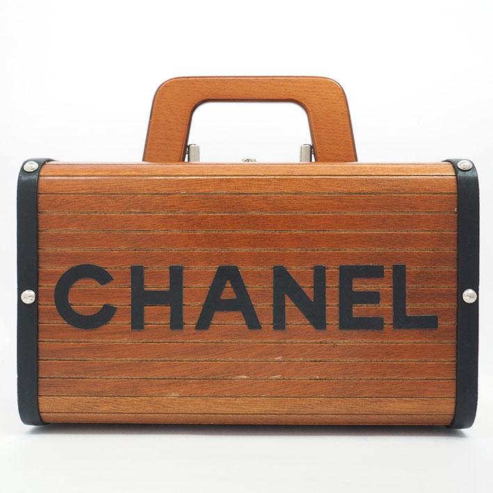 CHANEL 【返品OK】シャネル ウッド ココマーク バニティバッグ CHANEL 【返品OK】シャネル ウッド ココマーク バニティバッグ