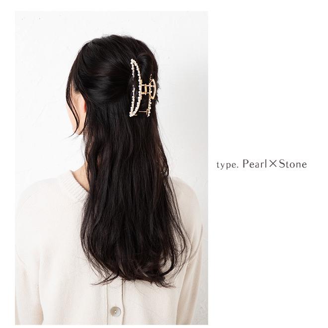 Jewel VOX ヘアクリップ ヘアアクセサリー レディース パール ストーン