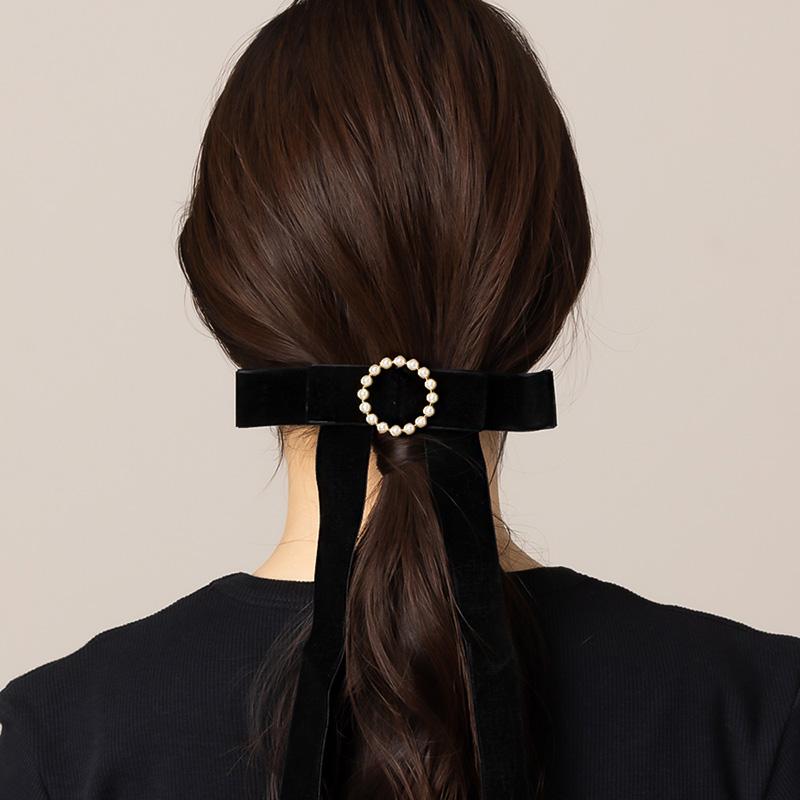 Jewel VOX バレッタ 髪留め リボン パール ヘアアクセサリー 30 Jewel VOX バレッタ 髪留め リボン パール ヘアアクセサリー 30