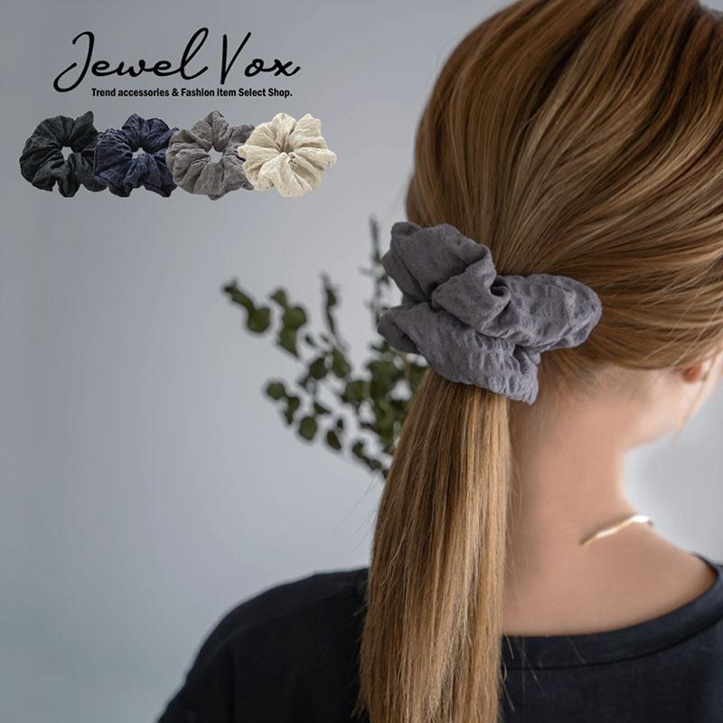Jewel VOX シュシュ ヘアゴム ヘアアクセサリー レディース ワッフル