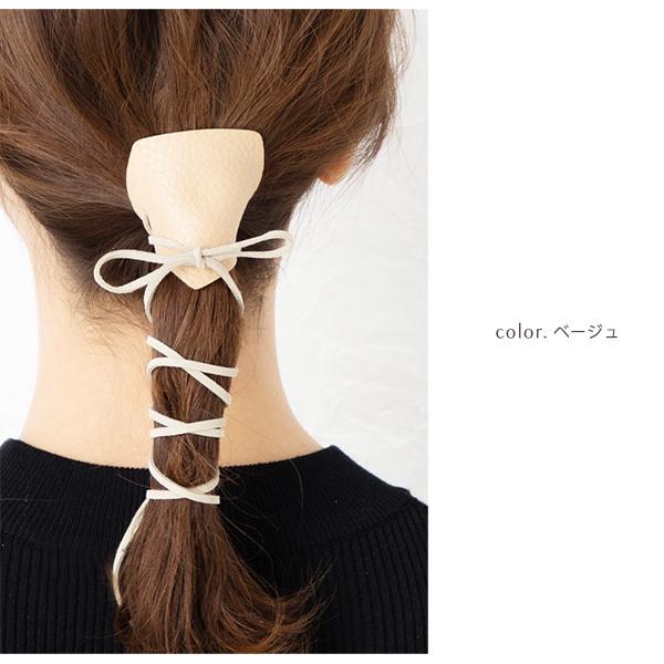 Jewel VOX ポニーフック ヘアアクセサリー ワイヤーポニー風 紐 レザー