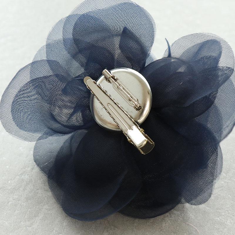 メタモルフォーゼ　別珍薔薇コサージュ付き帽子　ブラック メタモルフォーゼ 別珍薔薇コサージュ付き帽子 ブラック