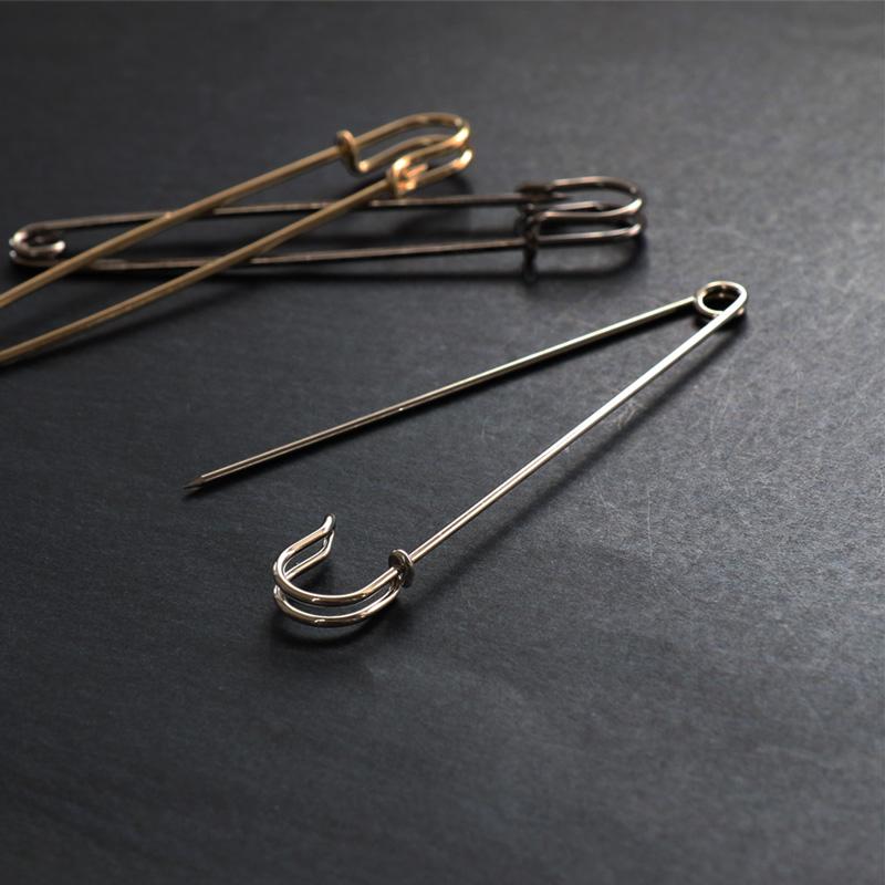 Jewel VOX キルトピン ロング 安全ピン シンプル カブトピン ストール