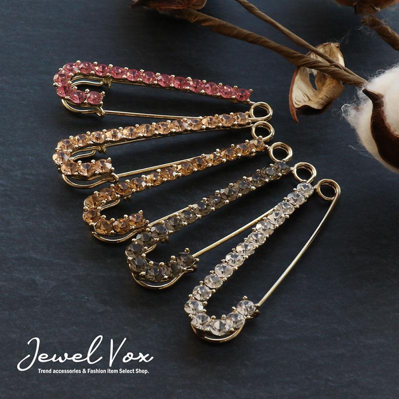 Jewel VOX キルトピン スワロフスキーライン カブトピン 安全 Jewel VOX キルトピン スワロフスキーライン カブトピン 安全
