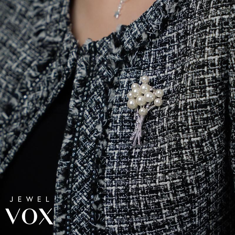 Jewel VOX ブローチ ストールピン 安全ピン レディース フラワー