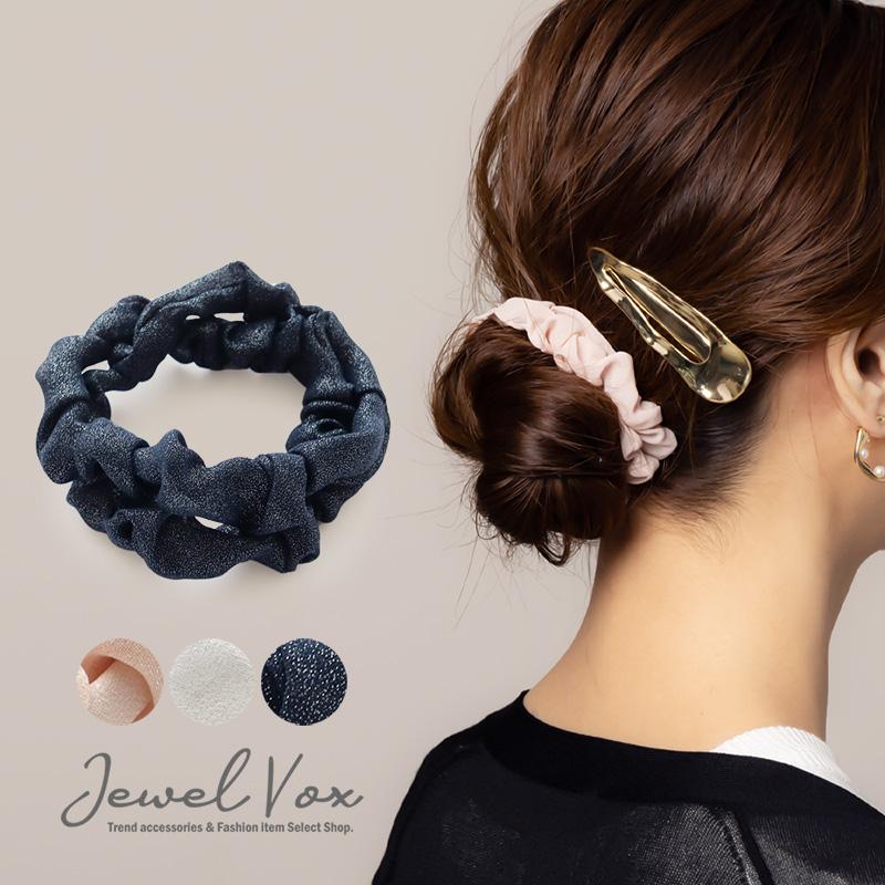 Jewel VOX シュシュ ロング ヘアアクセサリー 30代 40代 50代 Jewel VOX シュシュ ロング ヘアアクセサリー 30代 40代 50代
