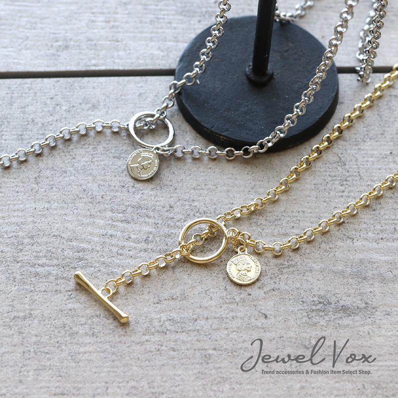 Jewel VOX ネックレス ロングネックレス Y字 チェーン