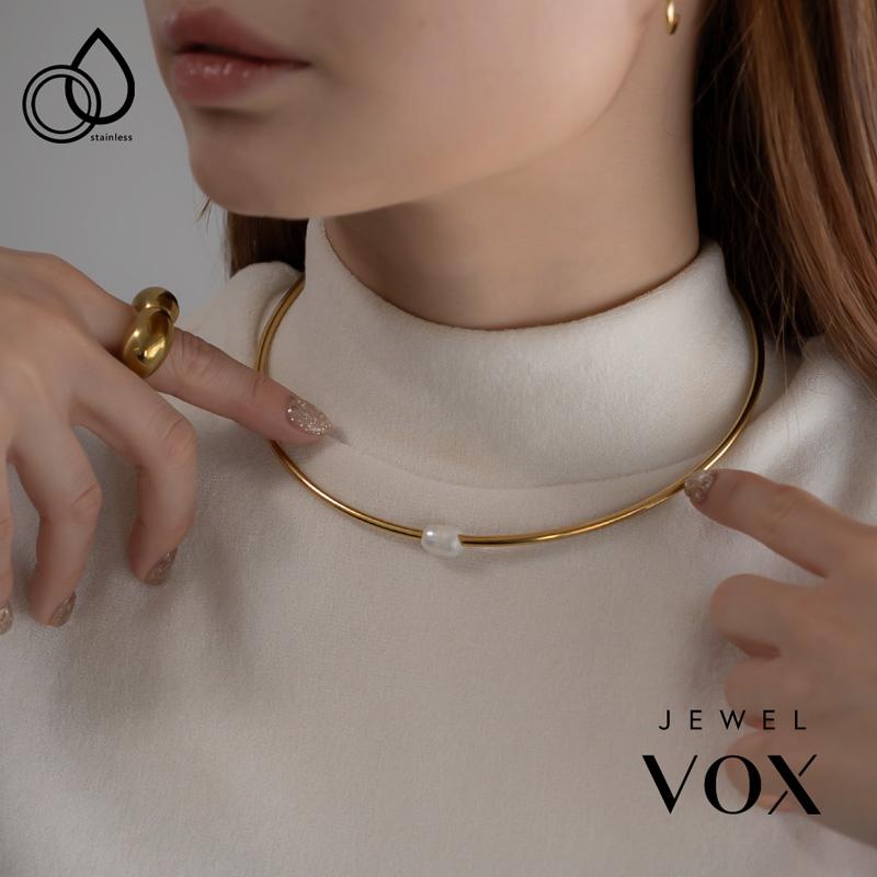 ネックレス　チョーカー Jewel VOX ネックレス チョーカー レディース ステンレス製 金属