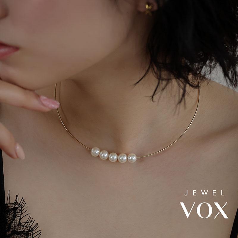 Jewel VOX ネックレス チョーカー ショートネックレス レディース 金属
