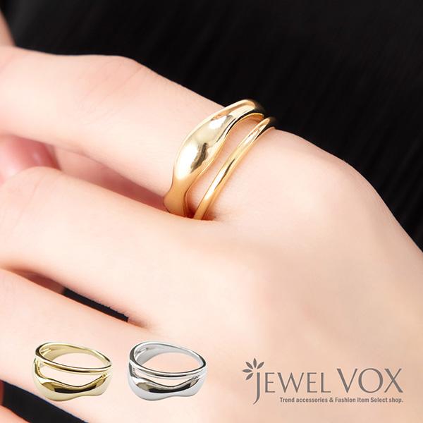 リング レディース 指輪 30代 40代 50代 金属アレルギー対応 ニッケルフリー 15号 2連 二連 シンプル D Mkr Jewel Vox ジュエルボックス 通販 Yahoo ショッピング