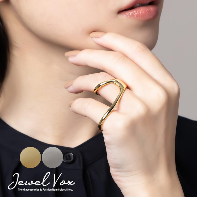 Jewel VOX ダブルフィンガー指輪 リング 金属アレルギー対応 Jewel VOX ダブルフィンガー指輪 リング 金属アレルギー対応