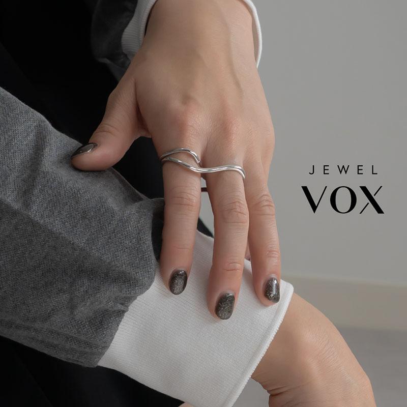 Jewel VOX 指輪 リング 金属アレルギー対応 レディース ダブル 