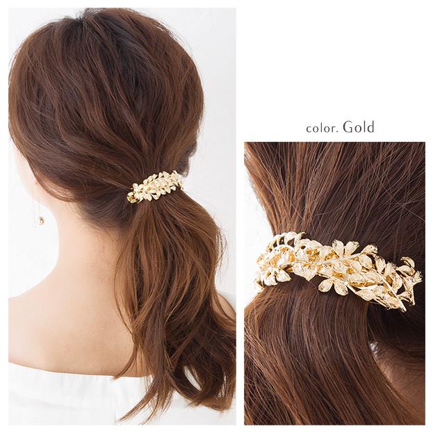 Jewel VOX バレッタ ヘアアクセ レディース リーフ フラワー Jewel VOX バレッタ ヘアアクセ レディース リーフ フラワー