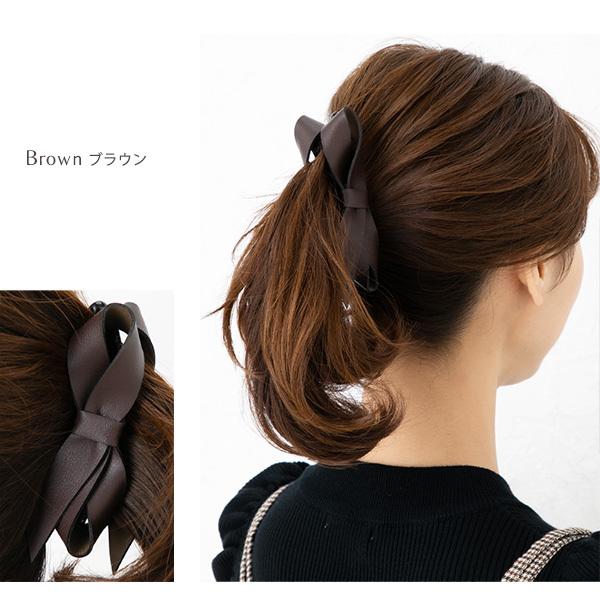 バナナクリップ ヘアアクセサリー レザー 大きめ オフィス 仕事 リボン 無地 大人 30代 40代 50代 By B9 Sale E Mkk 9877 Jewel Vox ジュエルボックス 通販 Yahoo ショッピング