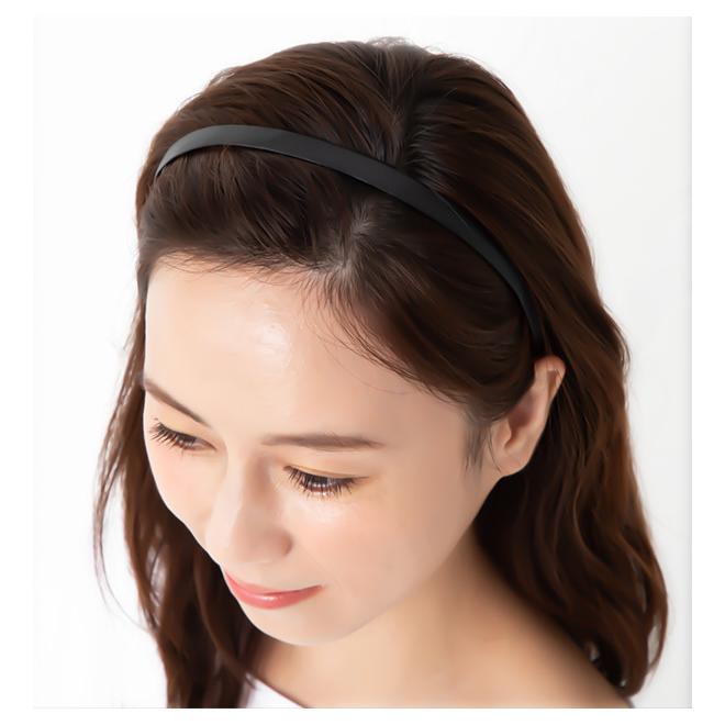 Jewel VOX カチューシャ 仕事 ヘアバンド レザー 合皮 細 華奢