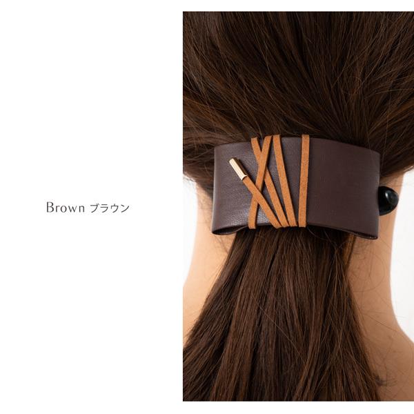 Jewel VOX ヘアクリップ バナナクリップ ヘアアクセ レディース レザー