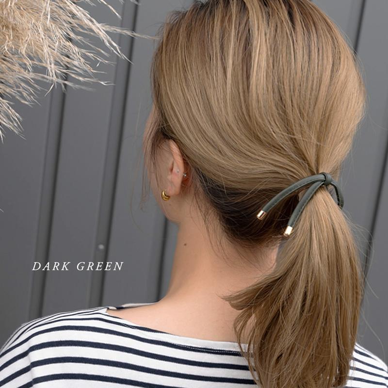 Jewel VOX ポニーフック ヘアーフック ヘアアクセ フェイクレザー