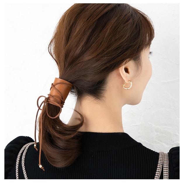 ヘアアクセ ヘアアクセサリー ヘアアレンジ 大人っぽい シンプル おしゃれ スクエア レザー 合皮 巻き付け 紐 F Mkk 9580 Jewel Vox ジュエルボックス 通販 Yahoo ショッピング