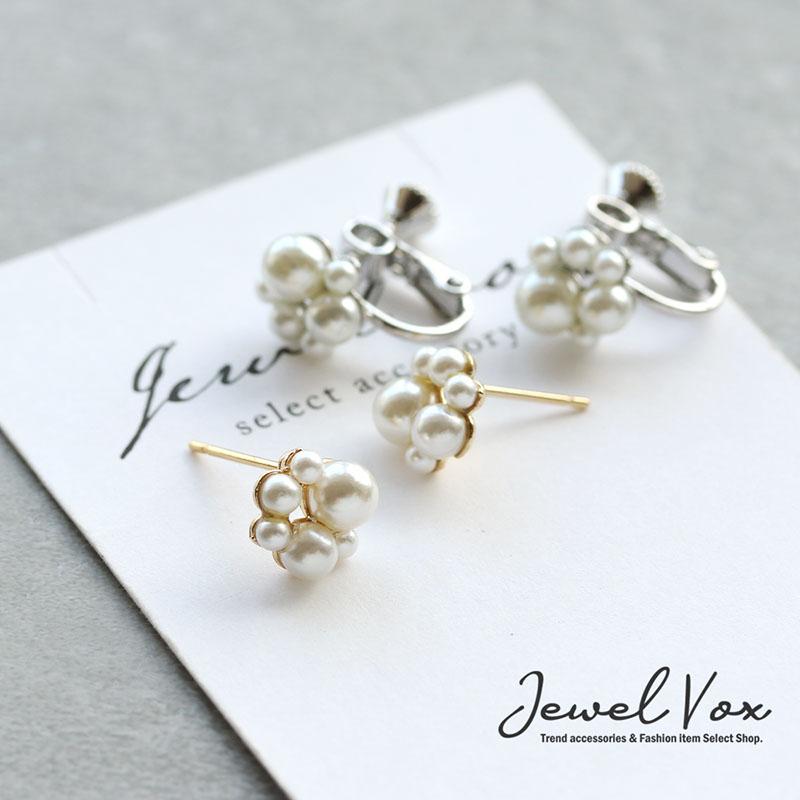 Jewel VOX ピアス イヤリング レディース 金属アレルギー対応 パール