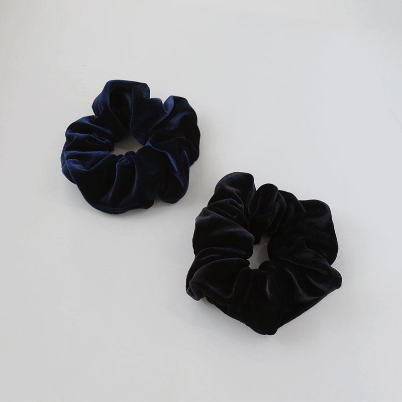 Jewel VOX シュシュ ヘアゴム ヘアアクセ ブラック ネイビー