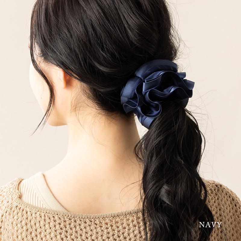 Jewel VOX シュシュ 黒 レディース ヘアアクセサリー グログラン Jewel VOX シュシュ 黒 レディース ヘアアクセサリー グログラン