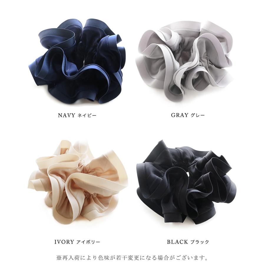 Jewel VOX シュシュ 黒 レディース ヘアアクセサリー グログラン Jewel VOX シュシュ 黒 レディース ヘアアクセサリー グログラン