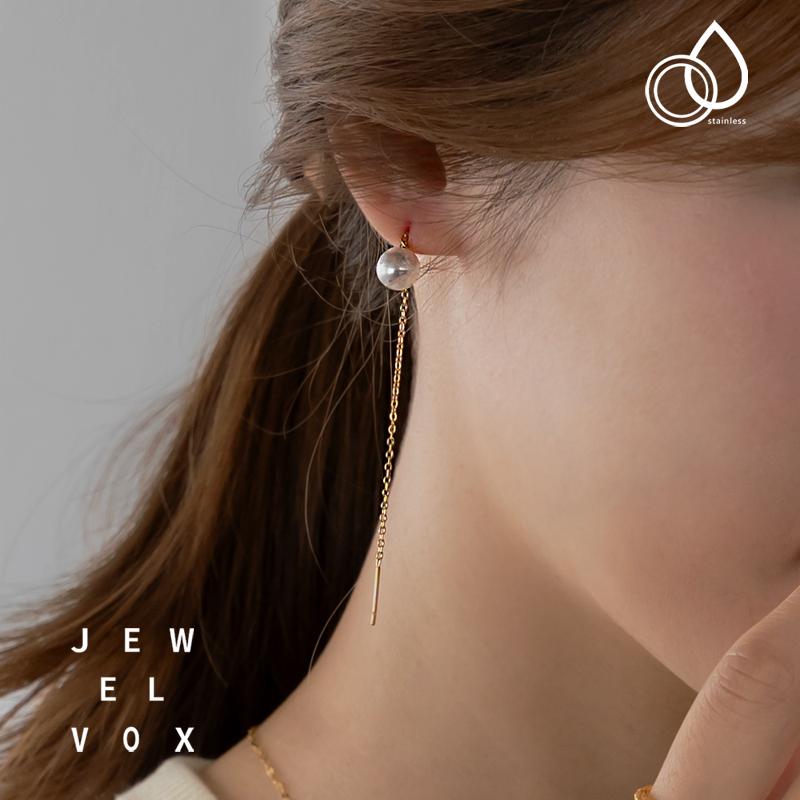 Jewel VOX ピアス レディース ステンレス製 金属アレルギー パール