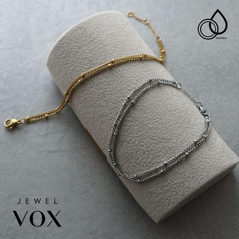 Jewel VOX ブレスレット レディース ステンレス 金属アレルギー メタル
