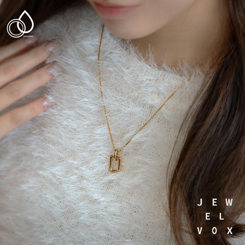 Jewel VOX ネックレス ステンレス製 レディース 金属アレルギー