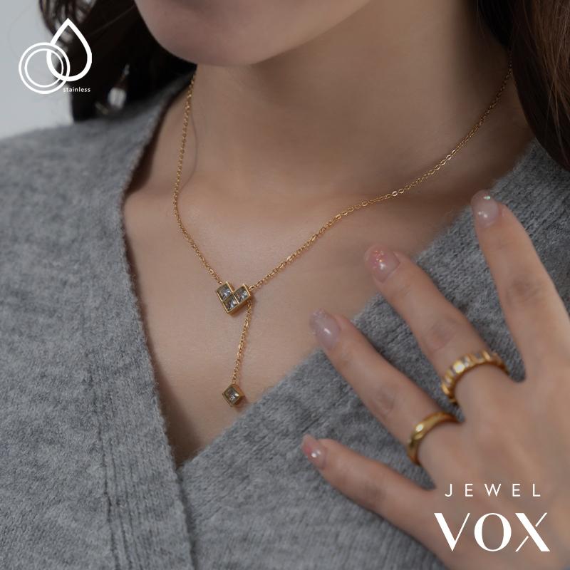 Jewel VOX ネックレス ショートネックレス ステンレス製 金属