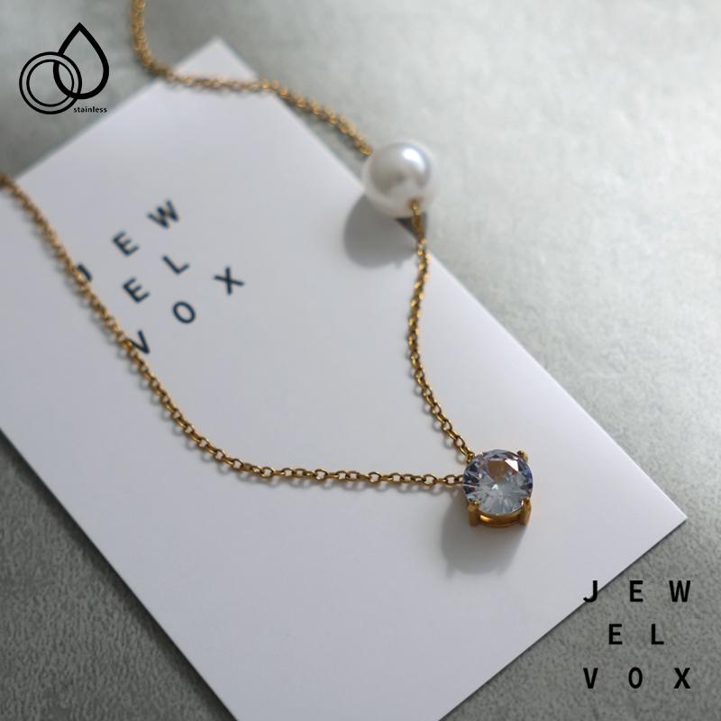 Jewel VOX ネックレス ショート サージカルステンレス レディース 金属