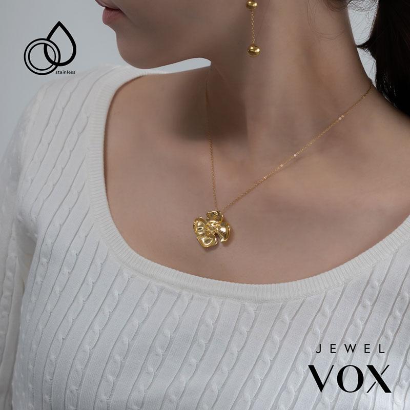 Jewel VOX ネックレス ショートネックレス ステンレス製 金属 