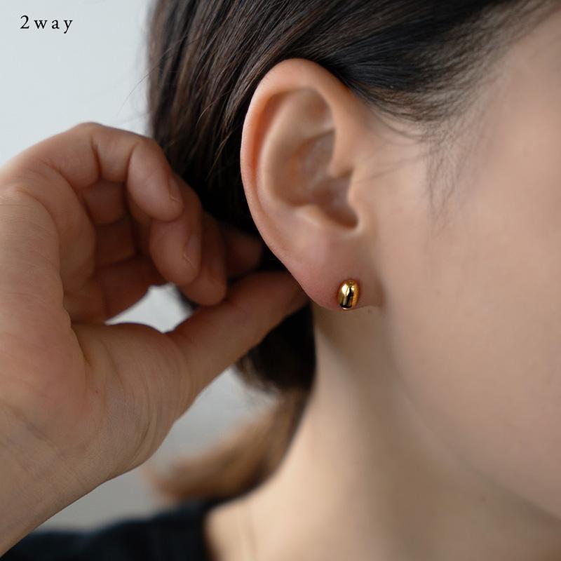 Jewel VOX ピアス レディース メタルボール 2WAY ビーンズ 楕円 Jewel VOX ピアス レディース メタルボール 2WAY ビーンズ 楕円