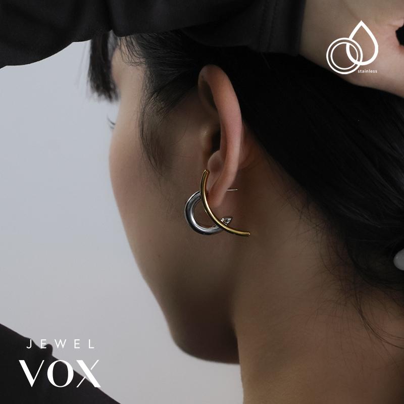 Jewel VOX ピアス ステンレス製 金属アレルギー レディース フープ