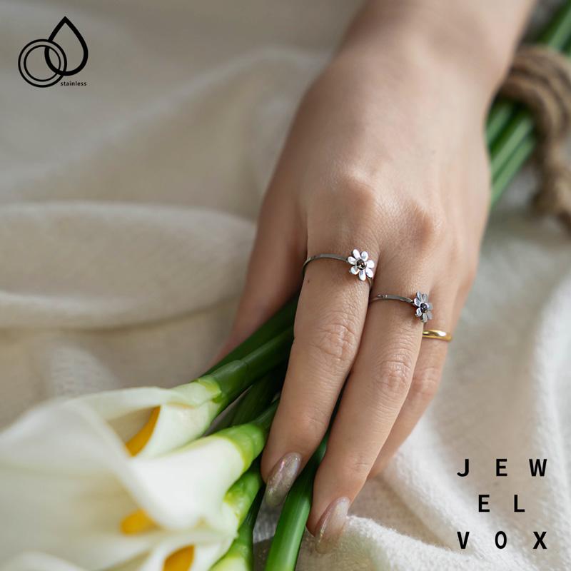 Jewel VOX 指輪 リング レディース サージカルステンレス 花 フラワー