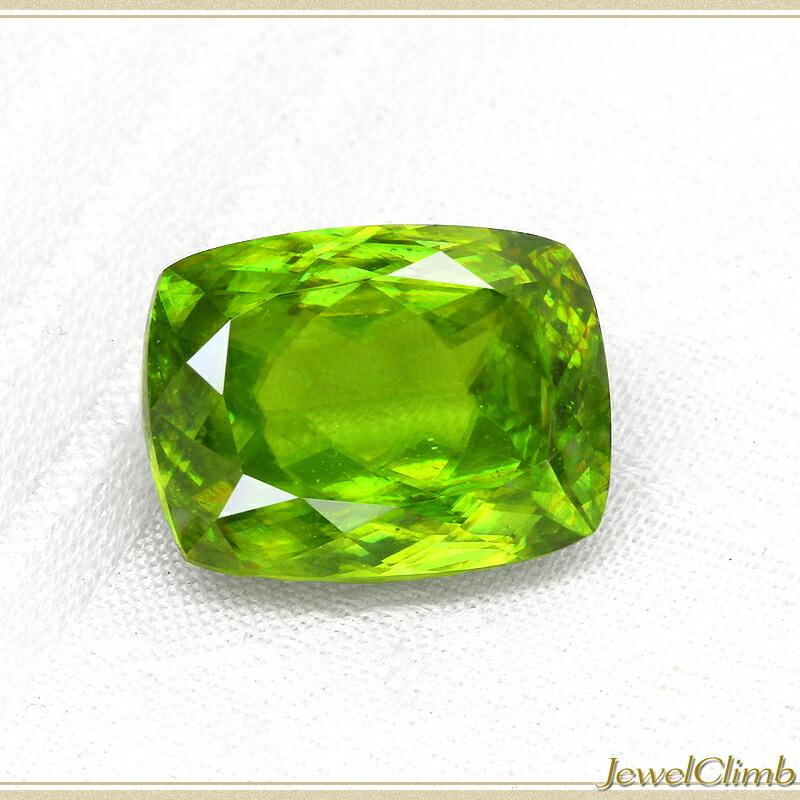 グリーンスフェーン 宝石 ルース 8．31CT : ジュエルクライム 