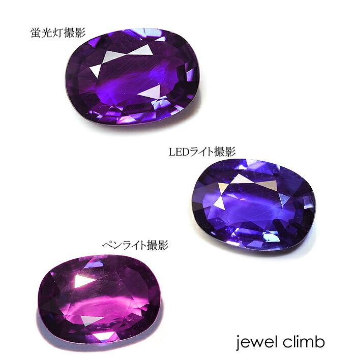 非加熱カラーチェンジサファイア 宝石 ルース 1．11CT : ジュエル 