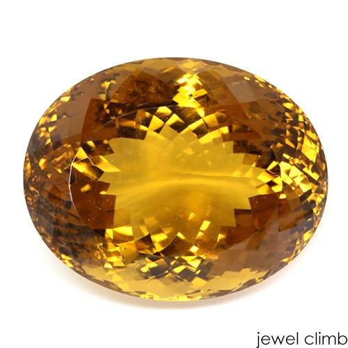コニャック・シトリン宝石ルース136．34CT : ジュエルクライム 