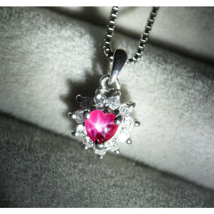 Pt900/850 ルビー・ダイヤモンド ネックレス 品番n20-464