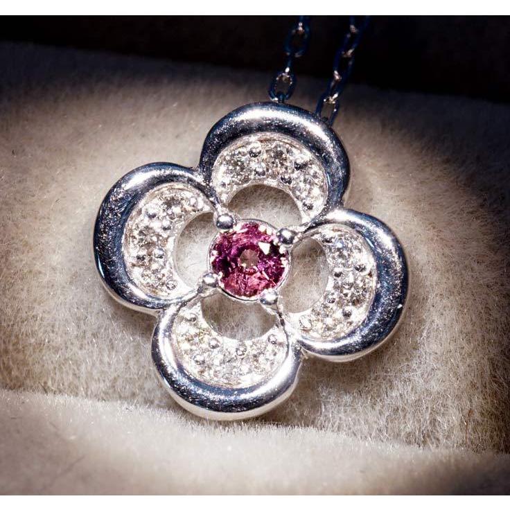 K18WG 天然 アレキサンドライト 0.07ct ダイヤモンド 0.10ct アレキ 