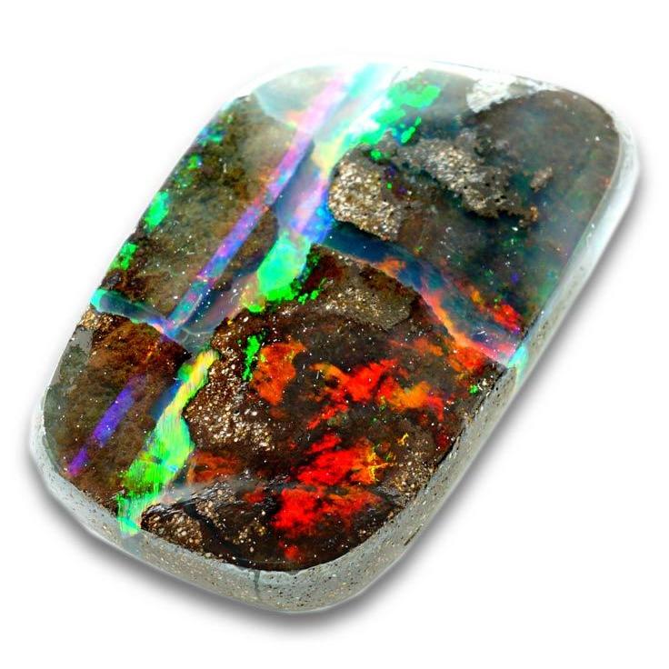 天然 ボルダーオパール 5.536ct オーストラリア産 ルース 原石 宝石 裸