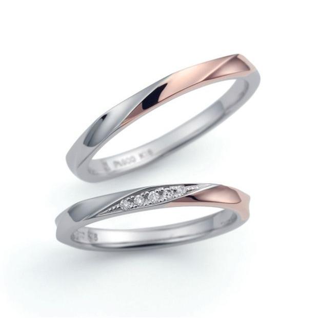CN-630 結婚指輪 マリッジリング nocur ノクル Pt900 K18PG プラチナ