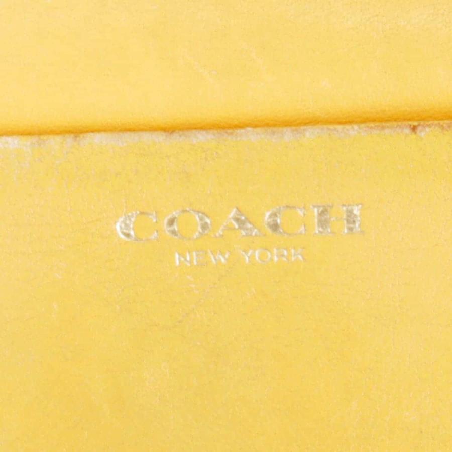 『USED』 COACH コーチ ジップアラウンドウォレット 長財布 イエロー｜jewellshop｜08