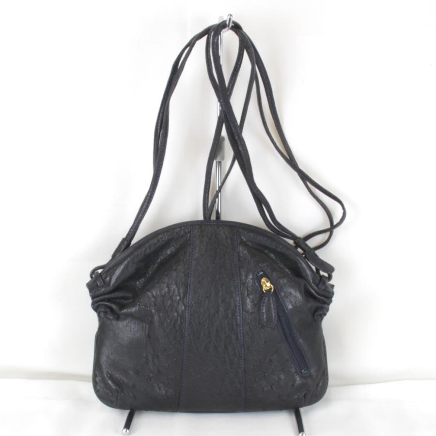 USED』 ostrich オーストリッチ ショルダーバッグ ブラック : Ring 