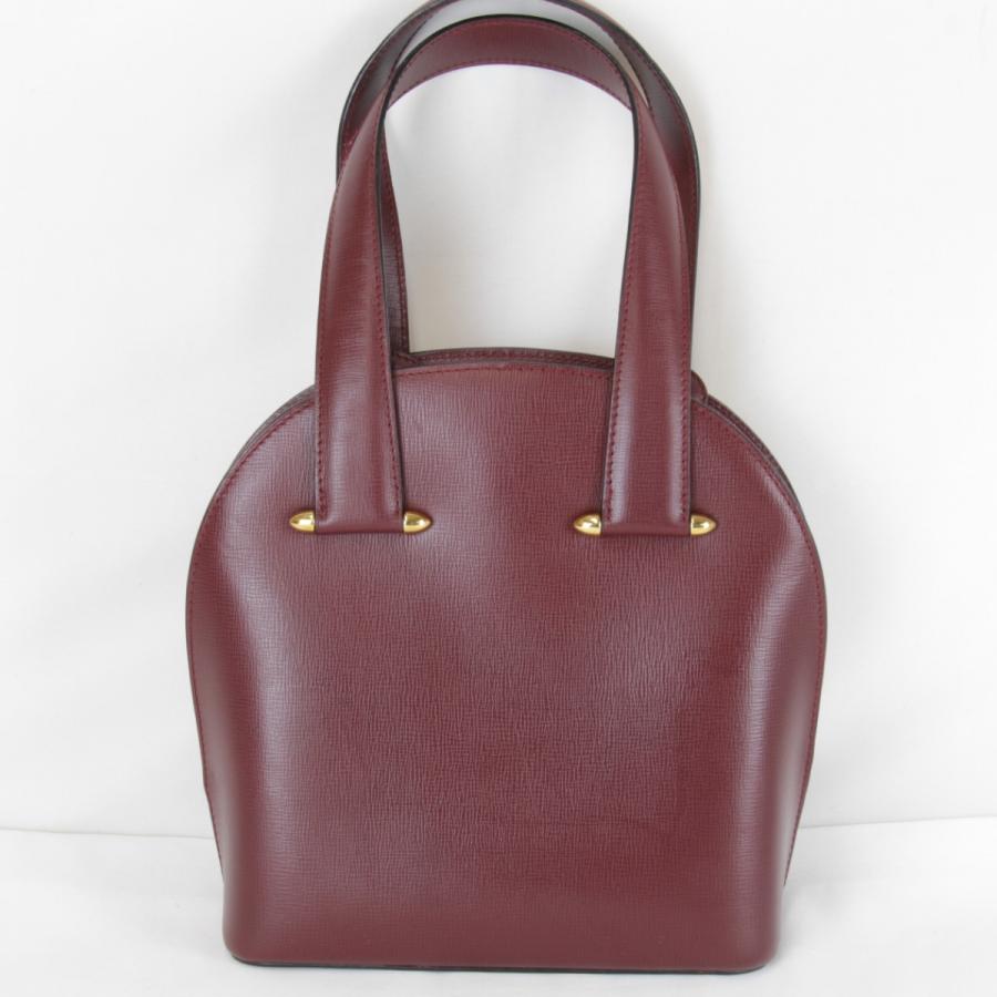 カルティエ ワインレッド ハンドバッグ Cartier（カルティエ） 良品『USED』 マストライン ミニ カード有