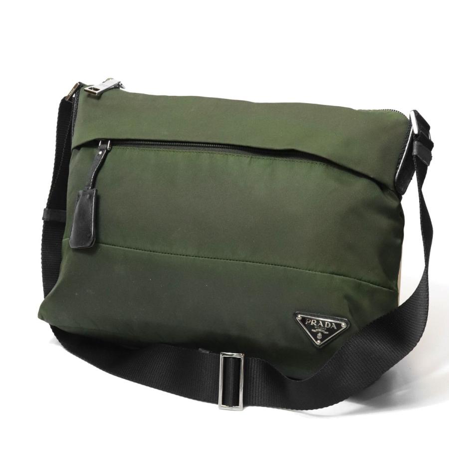 PRADA プラダ ショルダーバッグ ナイロン レザー カーキ PRADA（プラダ） ショルダーバッグ ナイロン カーキ レディース : Ring
