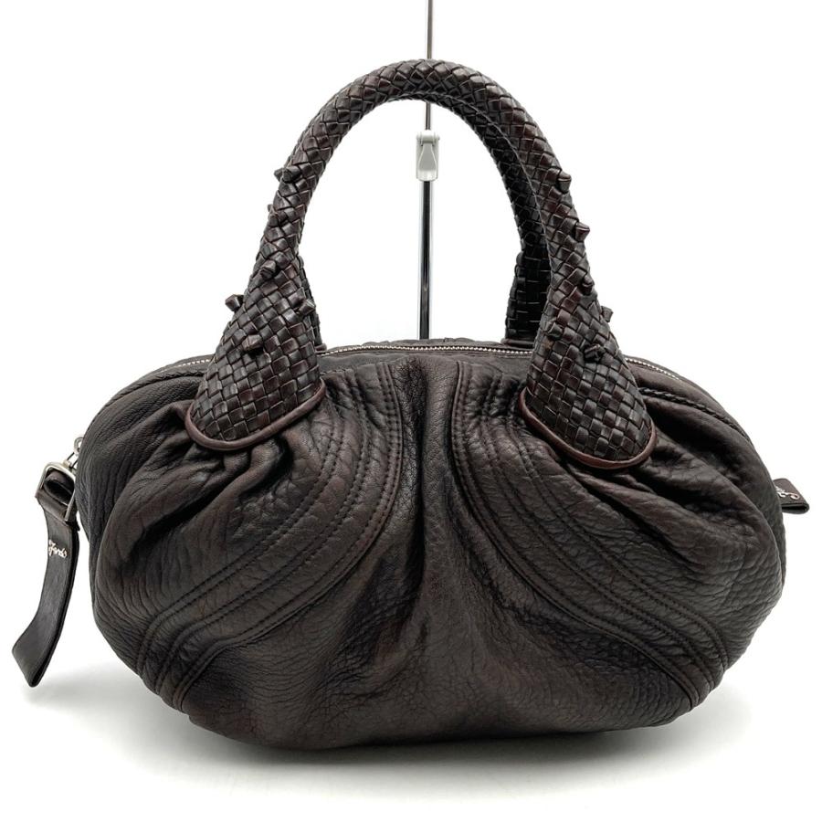 FENDI（フェンディ） 8BL078 ハンドバッグ スパイバッグ レザー 