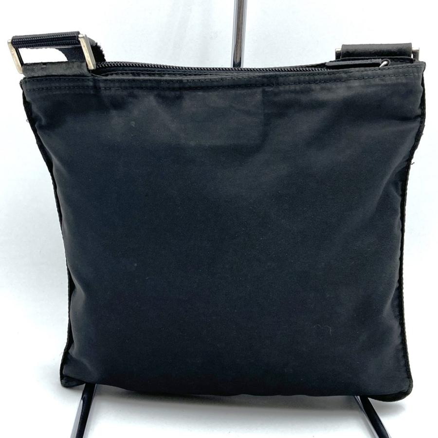 ✨美品✨PRADA プラダ　三角ロゴ　レザー　ブラック 極 美品 プラダ 三角ロゴ レザー ハンドバッグ ミニ トート